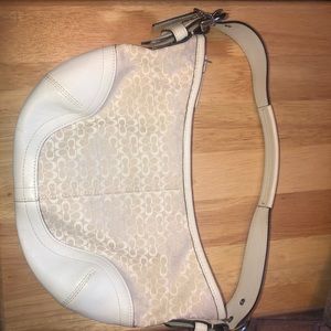 White coach bag
